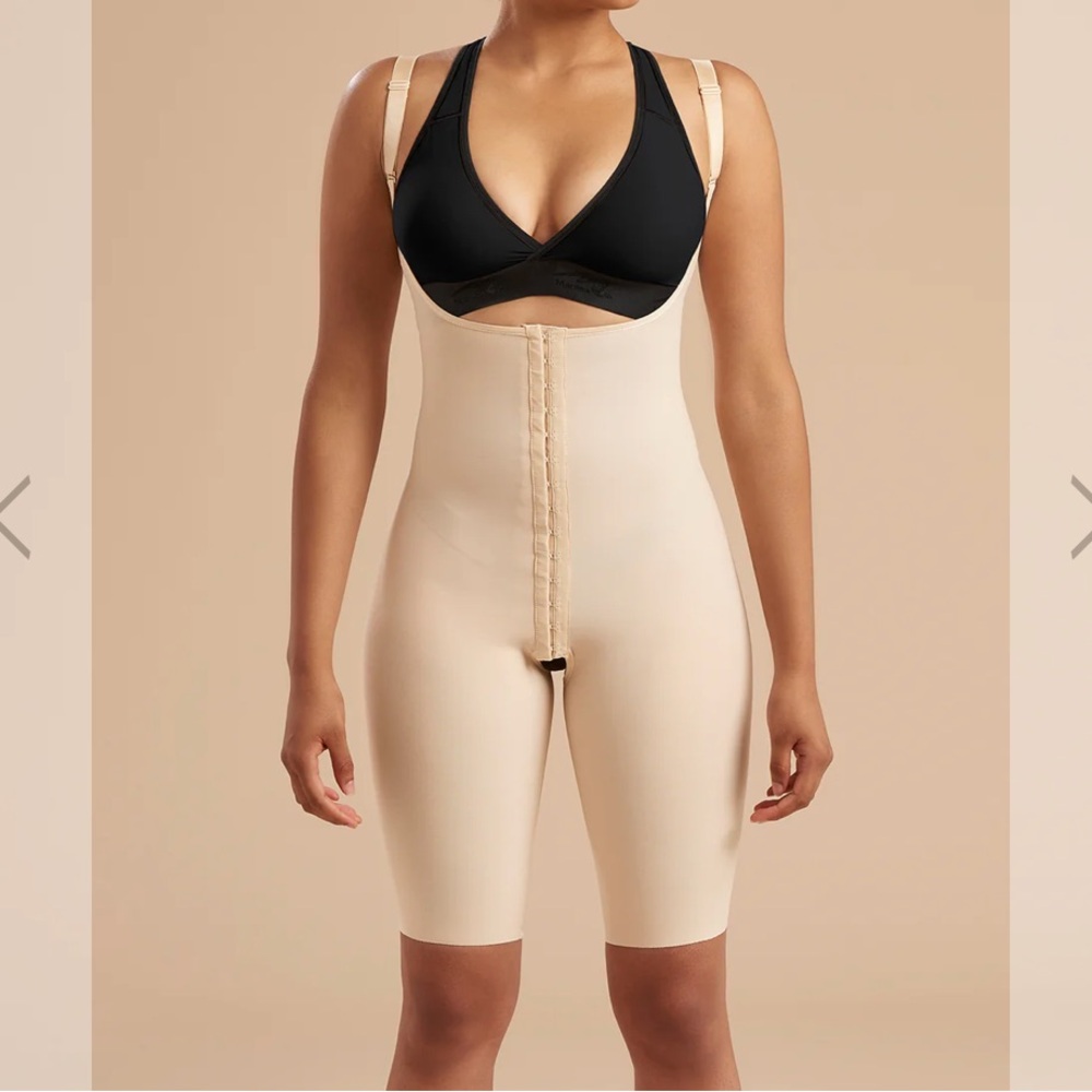 Marena Recovery - Girdle with High Back - Short Length - Medium - Beige
